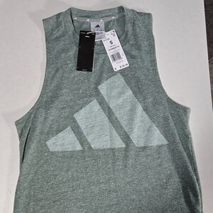 Adidas Women's Green Sleeveless Top